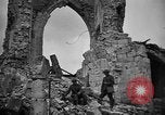 Image of ruined church France World War 1 France, 1918, second 21 stock footage video 65675045750