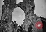 Image of ruined church France World War 1 France, 1918, second 24 stock footage video 65675045750