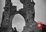Image of ruined church France World War 1 France, 1918, second 27 stock footage video 65675045750