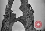 Image of ruined church France World War 1 France, 1918, second 31 stock footage video 65675045750
