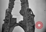 Image of ruined church France World War 1 France, 1918, second 33 stock footage video 65675045750