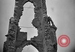 Image of ruined church France World War 1 France, 1918, second 34 stock footage video 65675045750