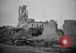 Image of ruined church France World War 1 France, 1918, second 45 stock footage video 65675045750