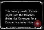 Image of Artificial dummy artillery in World War 1 France, 1916, second 18 stock footage video 65675045759