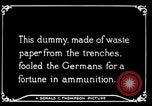 Image of Artificial dummy artillery in World War 1 France, 1916, second 19 stock footage video 65675045759