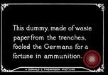 Image of Artificial dummy artillery in World War 1 France, 1916, second 21 stock footage video 65675045759