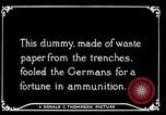 Image of Artificial dummy artillery in World War 1 France, 1916, second 26 stock footage video 65675045759
