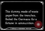 Image of Artificial dummy artillery in World War 1 France, 1916, second 29 stock footage video 65675045759