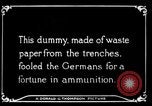 Image of Artificial dummy artillery in World War 1 France, 1916, second 32 stock footage video 65675045759