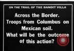 Standbild US Army Truppen Suche nach Pancho Villa Mexiko, 1916, aus Sekunde 1 historischem Filmmaterial Videoclip 65675045878