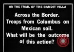 Standbild US Army Truppen Suche nach Pancho Villa Mexiko, 1916, aus Sekunde 3 historischem Filmmaterial Videoclip 65675045878