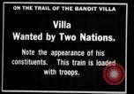 Standbild Pancho Villa und revolutionär Rekruten Chihuahua Mexiko, 1916, aus Sekunde 8 historischem Filmmaterial Videoclip 65675045879