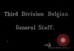 Immagine di Terza Divisione generale dello staff Belgio, 1914, secondo 4 filmato di repertorio 65675045917