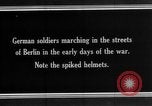 Image of German Army units moving through Berlin, Germany,  early in World War  Berlin Germany, 1915, second 7 stock footage video 65675045923