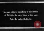 Image of German Army units moving through Berlin, Germany,  early in World War  Berlin Germany, 1915, second 8 stock footage video 65675045923