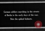 Image of German Army units moving through Berlin, Germany,  early in World War  Berlin Germany, 1915, second 9 stock footage video 65675045923