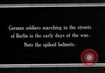 Image of German Army units moving through Berlin, Germany,  early in World War  Berlin Germany, 1915, second 11 stock footage video 65675045923