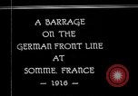 Image Attaque d'artillerie Première Guerre Mondiale sur des positions allemandes France, 1916, de la seconde 1 séquences d'archives historiques vidéo 65675045935