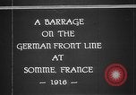 Image Attaque d'artillerie Première Guerre Mondiale sur des positions allemandes France, 1916, de la seconde 3 séquences d'archives historiques vidéo 65675045935