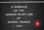 Image Attaque d'artillerie Première Guerre Mondiale sur des positions allemandes France, 1916, de la seconde 8 séquences d'archives historiques vidéo 65675045935