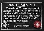 Image of President Woodrow Wilson summer white house office Asbury Park New Jersey USA, 1917, second 1 stock footage video 65675045971