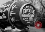 Image of the Great Beer Parade demonstration against prohibition New York City USA, 1932, second 40 stock footage video 65675046021
