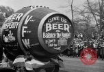 Image of the Great Beer Parade demonstration against prohibition New York City USA, 1932, second 41 stock footage video 65675046021