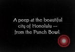 Standbild Aerial view of Honolulu Anfang 1900 Honolulu Hawaii USA, 1928, aus Sekunde 5 historischem Filmmaterial Videoclip 65675046034