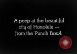 Standbild Aerial view of Honolulu Anfang 1900 Honolulu Hawaii USA, 1928, aus Sekunde 7 historischem Filmmaterial Videoclip 65675046034