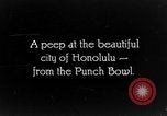 Standbild Aerial view of Honolulu Anfang 1900 Honolulu Hawaii USA, 1928, aus Sekunde 8 historischem Filmmaterial Videoclip 65675046034