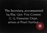 Immagine di Dwight F Davis Pearl Harbor Hawaii USA, 1928, secondo 1 filmato di repertorio 65675046035