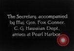 Immagine di Dwight F Davis Pearl Harbor Hawaii USA, 1928, secondo 4 filmato di repertorio 65675046035