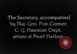 Immagine di Dwight F Davis Pearl Harbor Hawaii USA, 1928, secondo 5 filmato di repertorio 65675046035