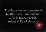 Immagine di Dwight F Davis Pearl Harbor Hawaii USA, 1928, secondo 9 filmato di repertorio 65675046035