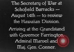 Standbild Dwight Davis F Schofield Barracks Hawaii USA, 1928, aus Sekunde 5 historischem Filmmaterial Videoclip 65675046036