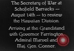 Standbild Dwight Davis F Schofield Barracks Hawaii USA, 1928, aus Sekunde 17 historischem Filmmaterial Videoclip 65675046036