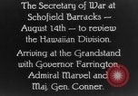 Standbild Dwight Davis F Schofield Barracks Hawaii USA, 1928, aus Sekunde 19 historischem Filmmaterial Videoclip 65675046036