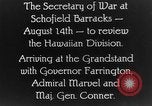 Standbild Dwight Davis F Schofield Barracks Hawaii USA, 1928, aus Sekunde 21 historischem Filmmaterial Videoclip 65675046036