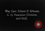 Standbild Dwight Davis F Schofield Barracks Hawaii USA, 1928, aus Sekunde 32 historischem Filmmaterial Videoclip 65675046036