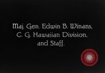 Standbild Dwight Davis F Schofield Barracks Hawaii USA, 1928, aus Sekunde 33 historischem Filmmaterial Videoclip 65675046036