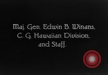 Standbild Dwight Davis F Schofield Barracks Hawaii USA, 1928, aus Sekunde 34 historischem Filmmaterial Videoclip 65675046036
