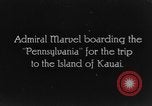 Standbild Admiral Marvel Hawaii USA, 1928, aus Sekunde 1 historischem Filmmaterial Videoclip 65675046037