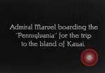 Standbild Admiral Marvel Hawaii USA, 1928, aus Sekunde 3 historischem Filmmaterial Videoclip 65675046037