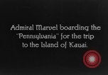 Standbild Admiral Marvel Hawaii USA, 1928, aus Sekunde 7 historischem Filmmaterial Videoclip 65675046037