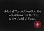 Standbild Admiral Marvel Hawaii USA, 1928, aus Sekunde 8 historischem Filmmaterial Videoclip 65675046037