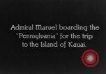 Standbild Admiral Marvel Hawaii USA, 1928, aus Sekunde 9 historischem Filmmaterial Videoclip 65675046037