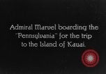 Standbild Admiral Marvel Hawaii USA, 1928, aus Sekunde 10 historischem Filmmaterial Videoclip 65675046037