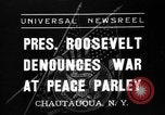 Image Le président Franklin Roosevelt Chautauqua New York USA, 1936, de la seconde 1 séquences d'archives historiques vidéo 65675046090