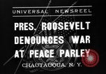 Image Le président Franklin Roosevelt Chautauqua New York USA, 1936, de la seconde 3 séquences d'archives historiques vidéo 65675046090
