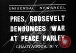 Image Le président Franklin Roosevelt Chautauqua New York USA, 1936, de la seconde 4 séquences d'archives historiques vidéo 65675046090